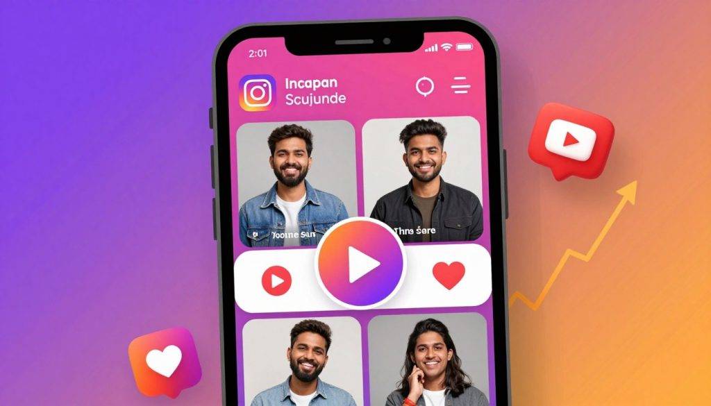 Social media video content creation showing Instagram Reels and YouTube Shorts