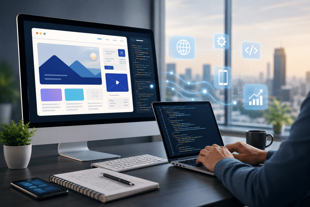 Web Development Company in Ahmedabad, creating modern business websites