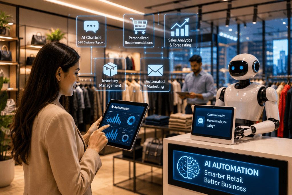 AI automation solutions helping retail businesses in Delhi improve customer service and operations