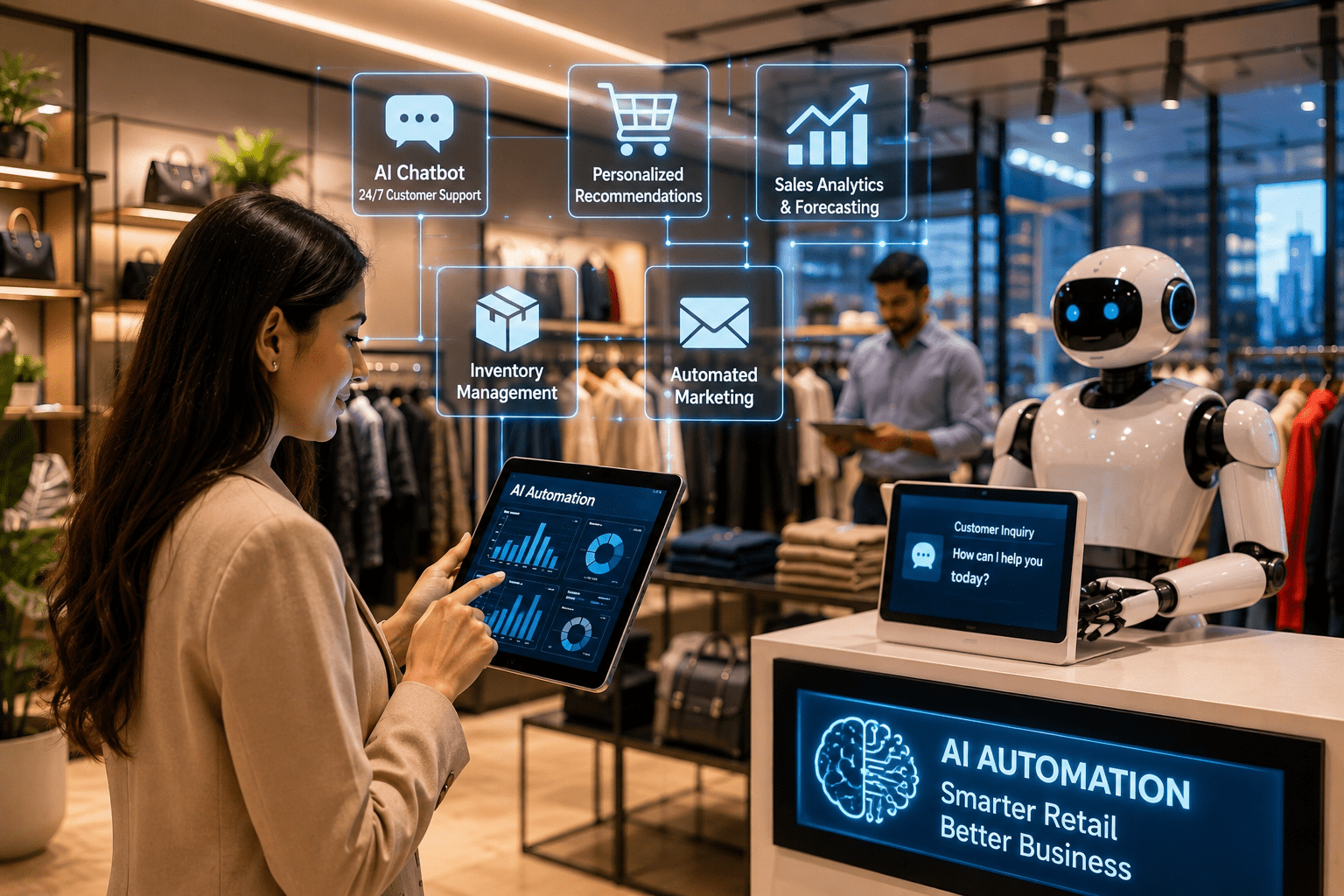 AI automation solutions helping retail businesses in Delhi improve customer service and operations
