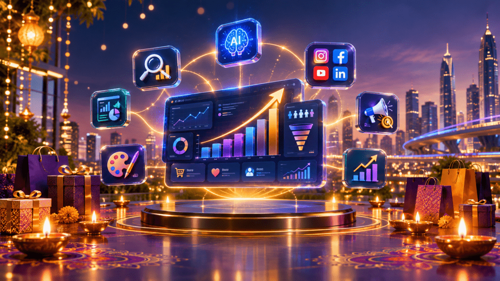 Digital Friend festive marketing campaigns strategy with AI, social media and digital growth